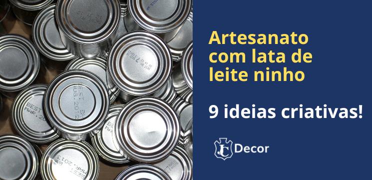 decoração com lata de leite em pó