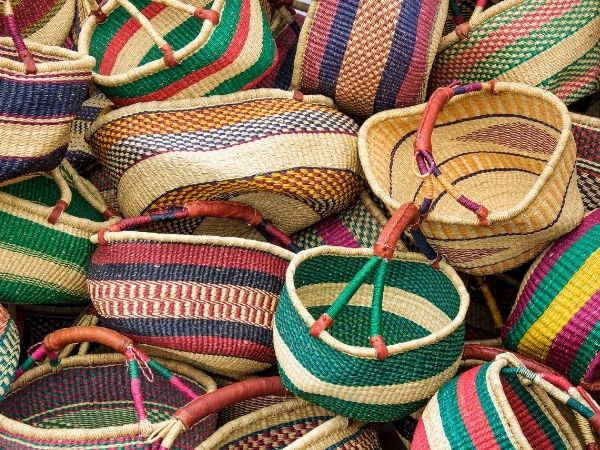 cestas com corda de sisal