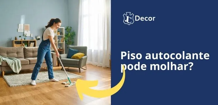 O piso autocolante pode molhar