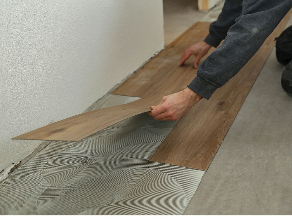 piso vinílico de alto tráfego