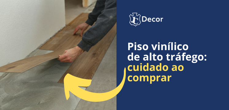 piso vinílico de alto tráfego