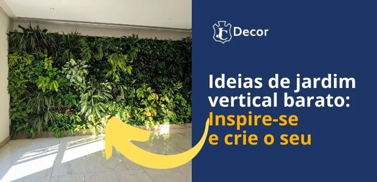 Ideias de jardim vertical barato