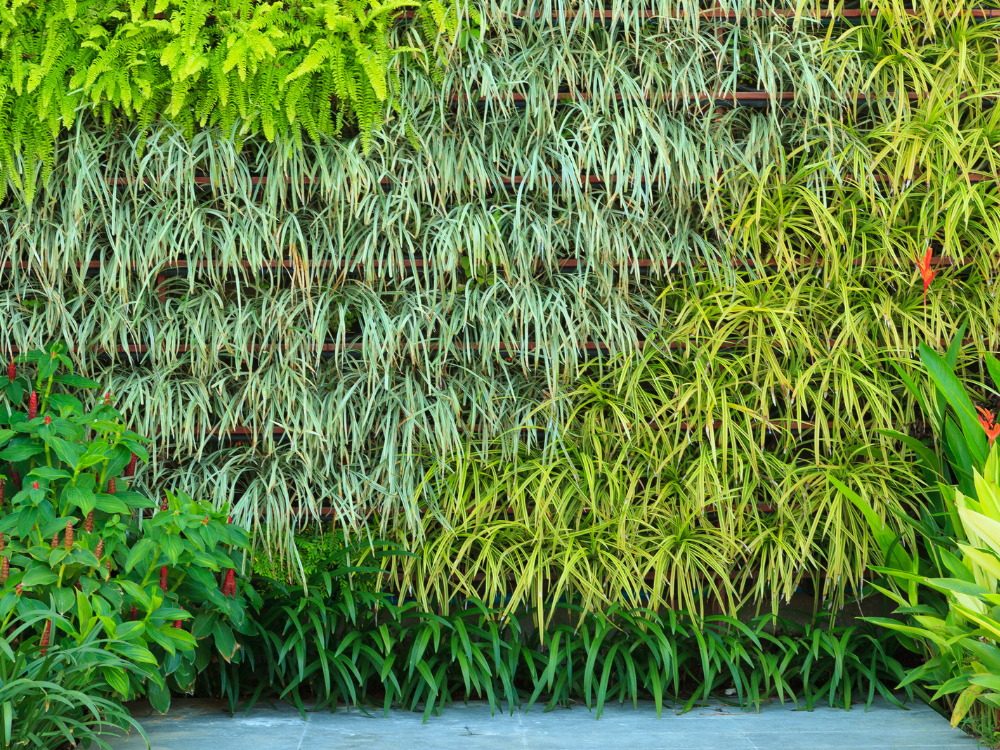 Jardim vertical artificial realista