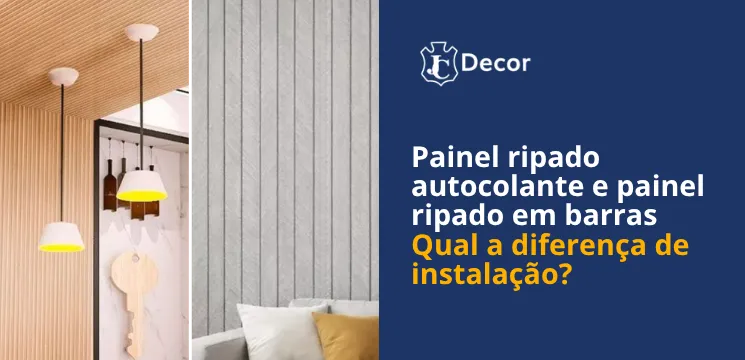 diferença de instalação do painel ripado autocolante e painel ripado em barras